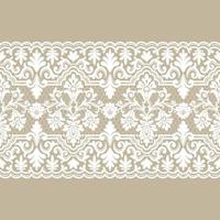 Lace seamless pattern with flowers vector
