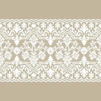 Lace seamless pattern with flowers vector