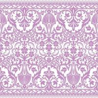 Lace seamless pattern with flowers vector