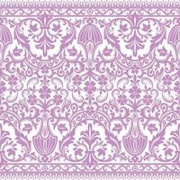 Lace seamless pattern with flowers vector