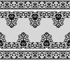 Seamless flower lace pattern vector