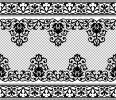 Seamless flower lace pattern vector