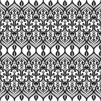 Seamless flower lace pattern vector