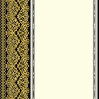 Vector Damask Pattern and Frame