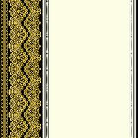 Vector Damask Pattern and Frame