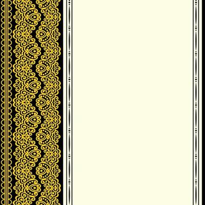 Vector Damask Pattern and Frame