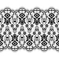 Seamless flower lace pattern vector