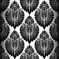 Vector vintage damask pattern design