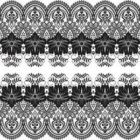 Seamless flower lace pattern vector