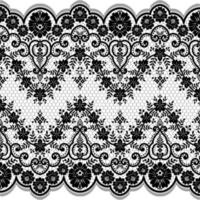 Seamless flower lace pattern vector