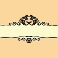 Vector Damask Pattern and Frame