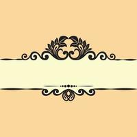 Vector Damask Pattern and Frame