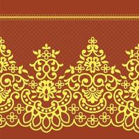 Seamless flower lace pattern vector