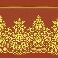 Seamless flower lace pattern vector