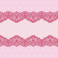 Seamless flower lace pattern vector