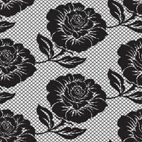 Seamless flower lace pattern vector