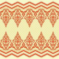 Seamless flower lace pattern vector