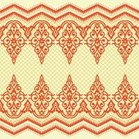 Seamless flower lace pattern vector