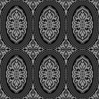 Seamless damask pattern vector