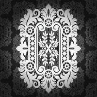 Seamless damask pattern vector