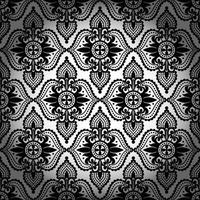 Seamless damask pattern vector