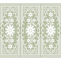 Seamless damask pattern vector