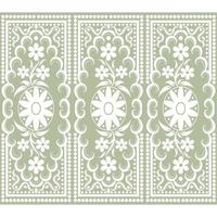 Seamless damask pattern vector