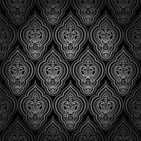 Seamless damask pattern vector