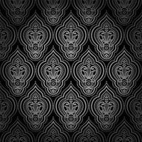 Seamless damask pattern vector