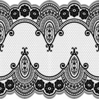 Seamless flower lace pattern vector