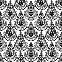 Lace seamless pattern with flowers vector