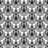 Lace seamless pattern with flowers vector