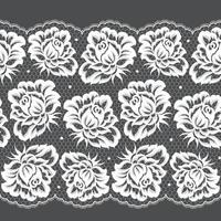 Seamless flower lace pattern vector