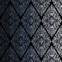 Seamless damask pattern vector