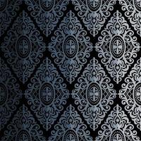 Seamless damask pattern vector