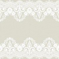 Seamless flower lace pattern vector