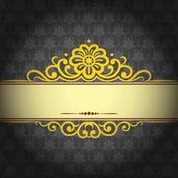 Vector Damask Pattern and Frame