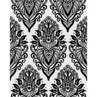 Seamless damask pattern vector