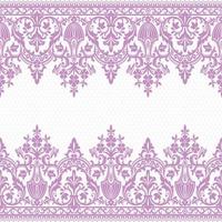 Lace seamless pattern with flowers vector