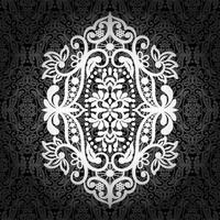 Seamless damask pattern vector