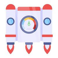 An icon design of projectile vector