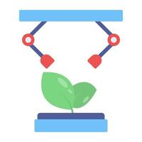 Editable design icon of smart farming vector