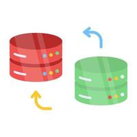 Perfect design icon of db transfer vector
