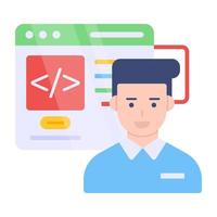 Trendy vector design of web programming