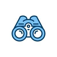 icono de línea binocular. signo de estilo lineal para concepto móvil y diseño web. icono de vector de contorno. símbolo, ilustración de logotipo. gráfico vectorial