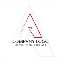 letra a diseño de logotipo vector