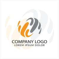 Modern logo branding design vector