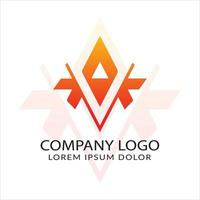 Modern logo branding design vector