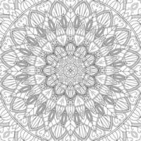 Adult coloring page. Seamless zendoodle vector for art, coloring book, zendoodle. Square zentangle for coloring book pages, mandala design.