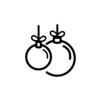 Christmas ball icon vector